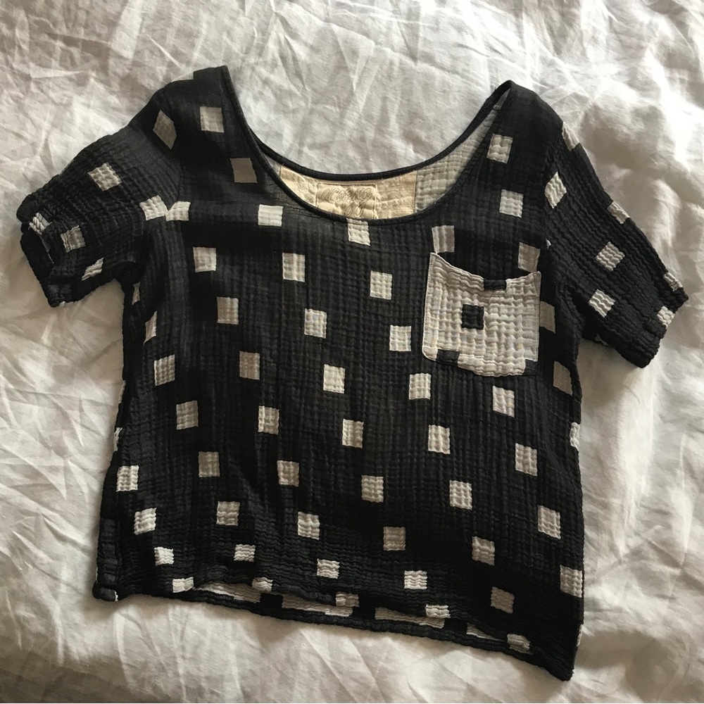 Ace & Jig Pier Picket Tee Black Check